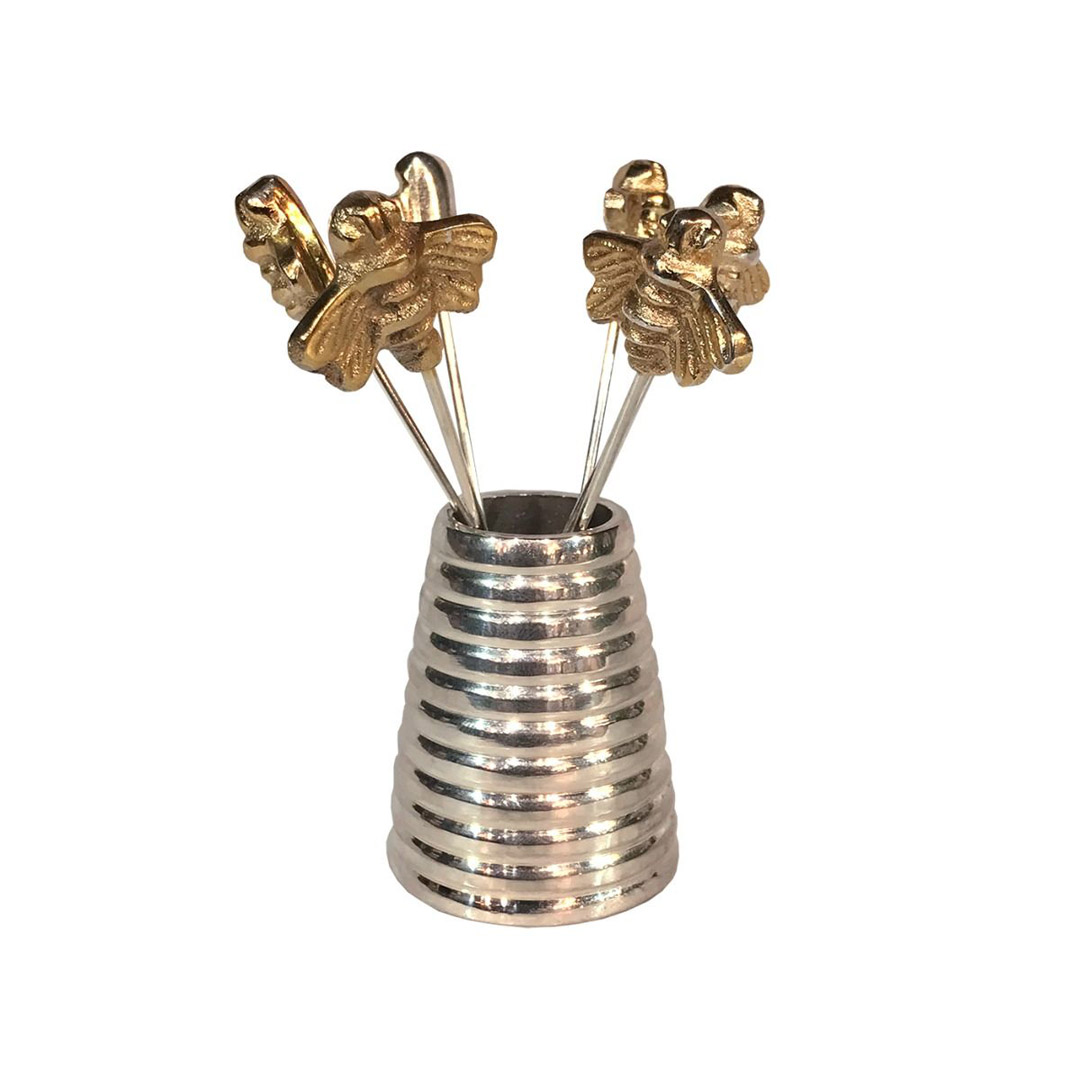 SET-OF-SIX-QUEEN-BEE-OLIVE-PICKS-HOLDER-BH20-LGE-GLD.jpg